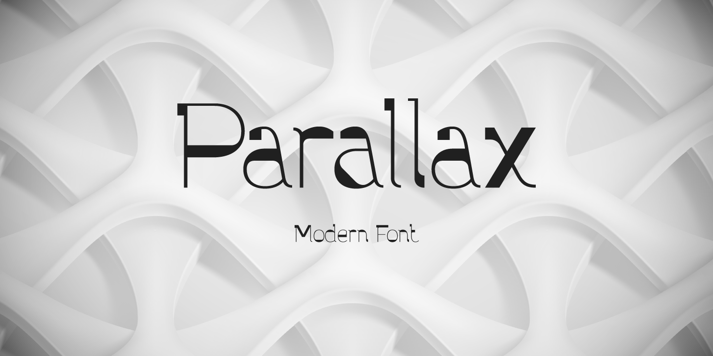 Przykładowa czcionka Parallax #1